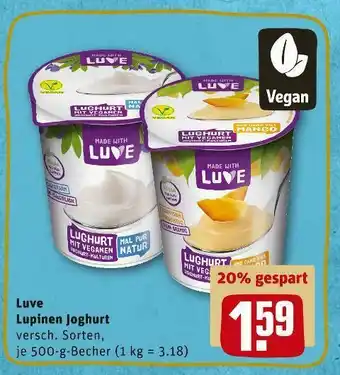 REWE Luve lupinen joghurt Angebot