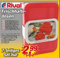 Posten Börse Rival Frischhaltedosen Angebot