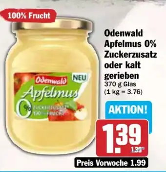 AEZ Odenwald Apfelmus 0% Zuckerzusatz oder kalt gerieben Angebot