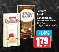 AEZ Ferrero Tafel Schokolade Angebot