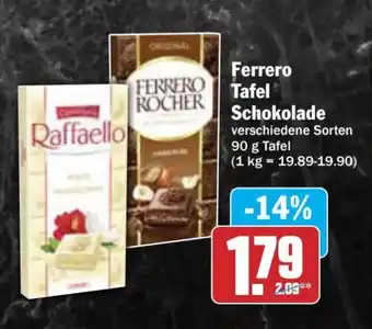 AEZ Ferrero Tafel Schokolade Angebot