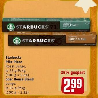 REWE Starbucks pike place oder house blend Angebot