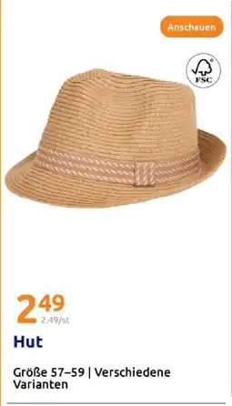 Action Hut Angebot