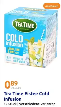 Action Tea time eistee cold infusion Angebot