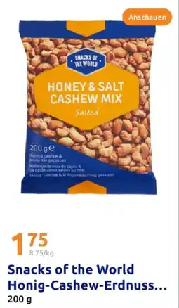 Action Snacks of the world honig-cashew-erdnuss Angebot