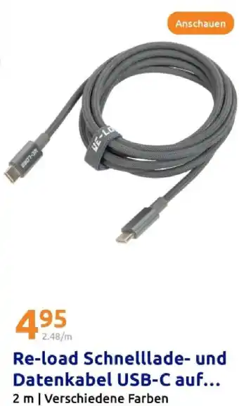 Action Re-load schnelllade- und datenkabel usb-c Angebot