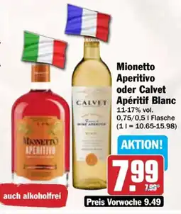AEZ Mionetto Aperitivo oder Calvet Apéritif Blanc Angebot