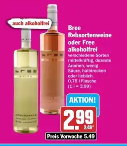AEZ Bree Rebsortenweine oder Free alkoholfrei Angebot