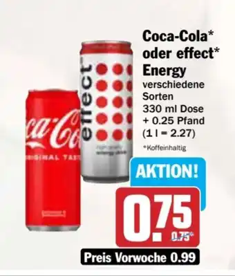 AEZ Coca-Cola oder effect Energy Angebot