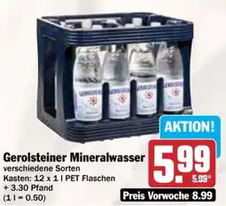 AEZ Gerolsteiner Mineralwasser Angebot