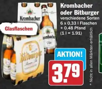 AEZ Krombacher oder Bitburger Angebot