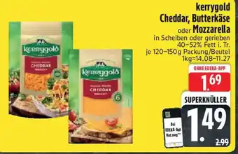 Edeka kerrygold Cheddar, Butterkäse oder Mozzarella Angebot