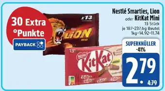 Edeka Nestlé Smarties, Lion oder KitKat Mini Angebot