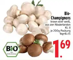 Edeka Bio- Champignons Angebot