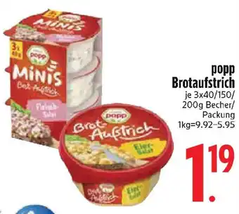 Edeka popp Brotaufstrich Angebot
