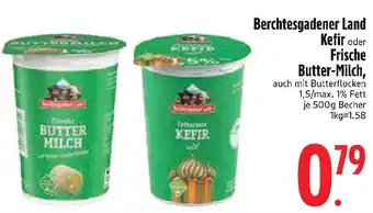Edeka Berchtesgadener Land Kefir oder Frische Butter-Milch, Angebot