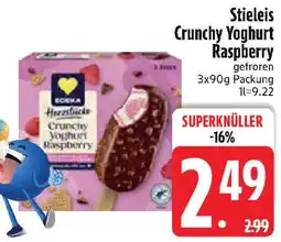 Edeka EDEKA Stieleis Crunchy Yoghurt Raspberry Angebot