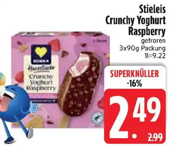 Edeka EDEKA Stieleis Crunchy Yoghurt Raspberry Angebot