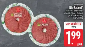 Edeka Wiltmann Bio-Salami Angebot