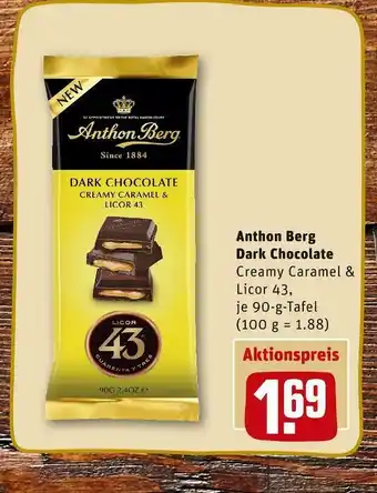 REWE Anthon berg dark chocolate Angebot