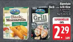 Edeka Alpenhain Back- oder Grill-Käse Angebot