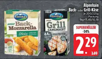 Edeka Alpenhain Back- oder Grill-Käse Angebot