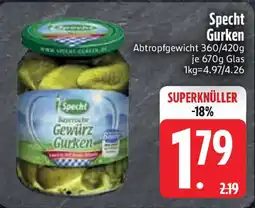 Edeka Specht Gurken Angebot