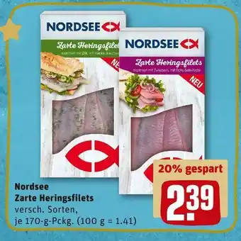 REWE Nordsee zarte heringsfilets Angebot