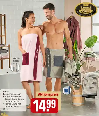 REWE Gözze sauna-bekleidung Angebot