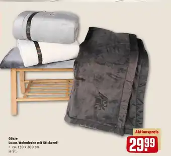 REWE Gözze luxus wohndecke mit stickerei Angebot