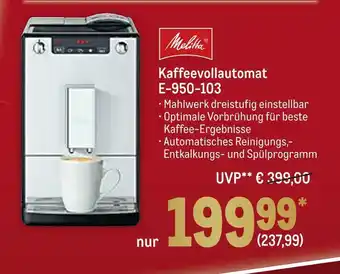 METRO Melitta kaffeevollautomat e-950-103 Angebot