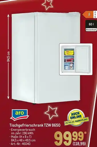 METRO Aro tischgefrierschrank tzw 8650 Angebot