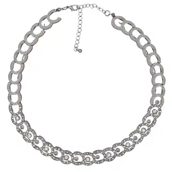 Netto Marken-Discount Steuer Modeschmuck Halskette Metall silber Hufeisen Elemente Angebot