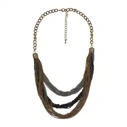 Netto Marken-Discount Steuer Modeschmuck Kette Halskette, vielreihig, in den Farben altgold/rhodium/hämatit Angebot