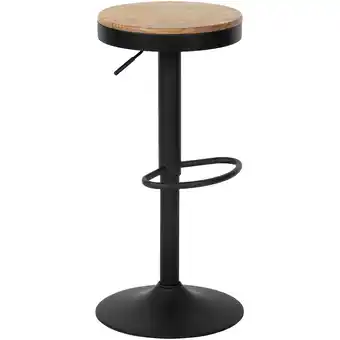 Netto Marken-Discount CLP Barhocker Pitas Tresenhocker mit Fußstütze Höhenverstellbar und Drehbar mit Holz-Sitzfläche Angebot