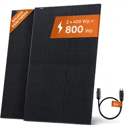 Netto Marken-Discount JA Solar 400W Solarpanel Full Black JAM54S31 2er Set 800 Watt - Balkonkraftwerk Solarmodul je 400 W Angebot