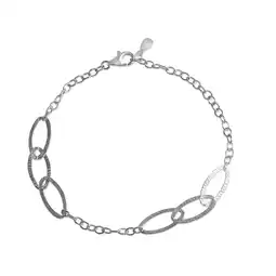 Netto Marken-Discount Celesta Silber Armband 925 Silber rhodiniert strukturiert Angebot