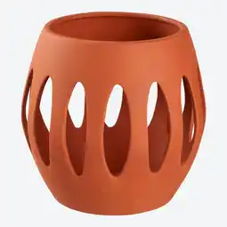 NKD Windlicht aus Terracotta, ca. 19x19x18,5cm Angebot
