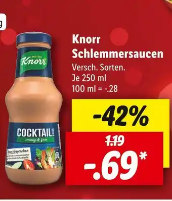 Lidl Knorr schlemmersaucen Angebot