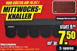 B1 Discount Baumarkt Biberschindeln Angebot