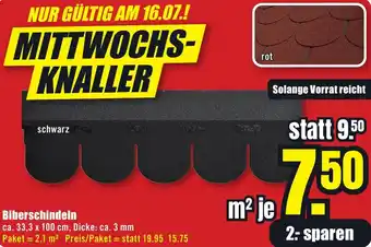 B1 Discount Baumarkt Biberschindeln Angebot