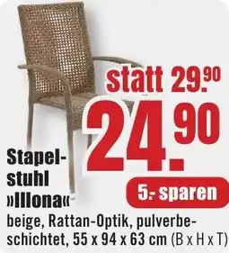 B1 Discount Baumarkt Stapelstuhl Illona Angebot