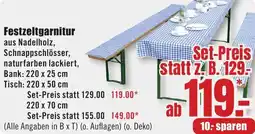 B1 Discount Baumarkt Festzeltgarnitur Angebot