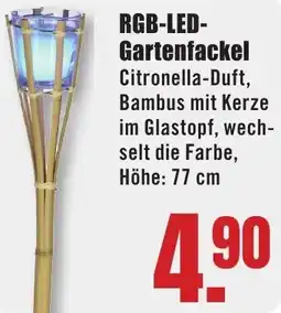 B1 Discount Baumarkt RGB-LED Gartenfackel Angebot