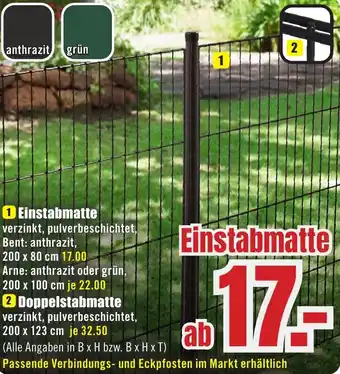 B1 Discount Baumarkt Einstabmatte Angebot