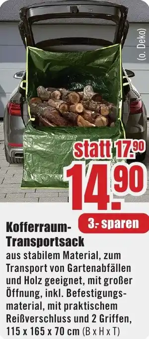B1 Discount Baumarkt Kofferraum Transportsack Angebot