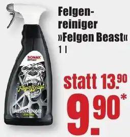 B1 Discount Baumarkt SONAX Felgenreiniger Felgen Beast Angebot