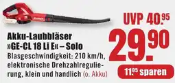 B1 Discount Baumarkt Einhell Akku-Laubbläser GE-CL 18 Li E Solo Angebot