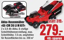 B1 Discount Baumarkt Einhell Akku-Rasenmäher GE-CM 36 LI M KIT Angebot