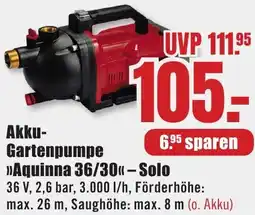 B1 Discount Baumarkt Einhell Akku Gartenpumpe Angebot